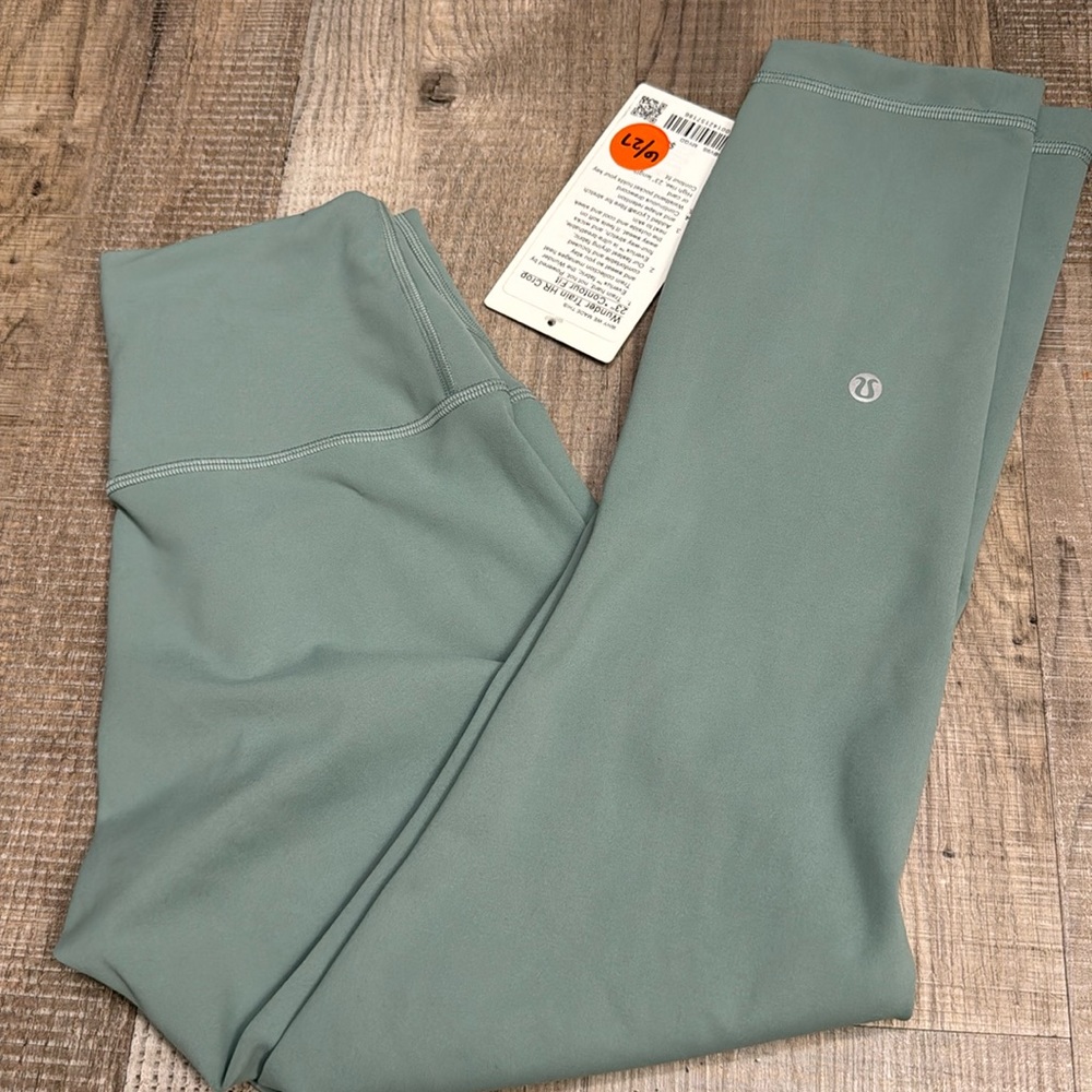 Lululemon wunder train high-rise tights 23 ” Misty Glade Sz 6
